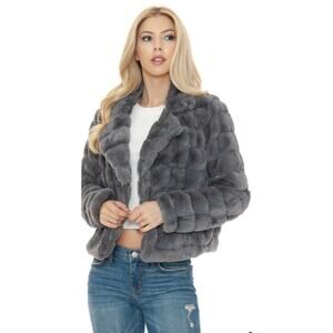 Fashion On Earth Faux Fur Cropped Jacket